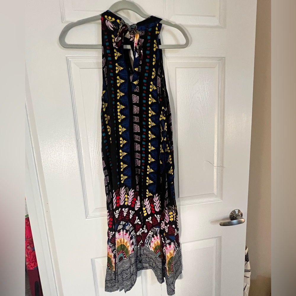 Free Dream - sleeveless multicolor beach dress - Large